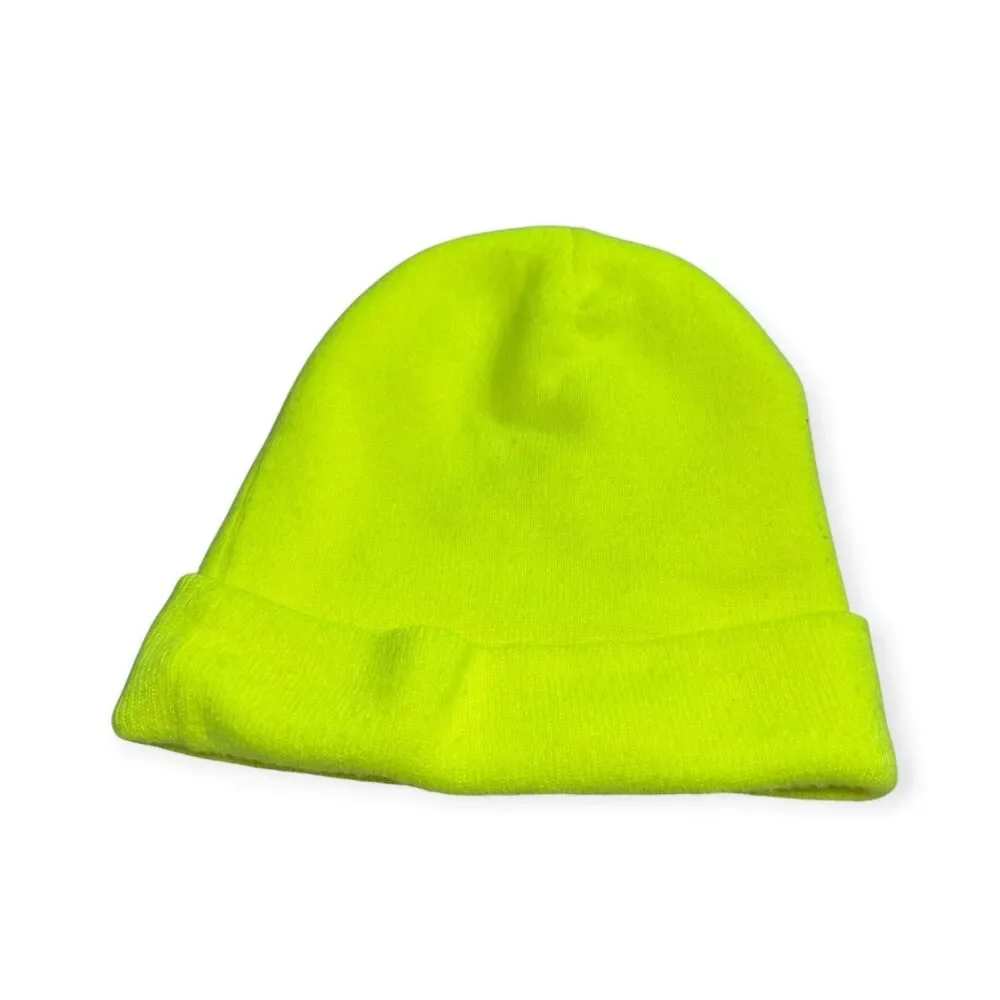 Dickies Neon Green Beanie Daystone Watch Cap Hat Rare Skater Vtg 90s